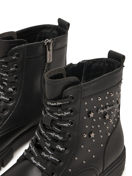 Pepe Jeans Trapper stila apavi Pepe Jeans Lilli Life G PGS500008 Melns