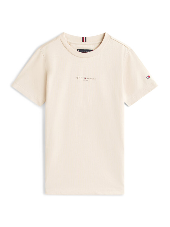 Tommy Hilfiger Tommy Hilfiger Camiseta Essential Logo KB0KB09666 Beis Regular Fit