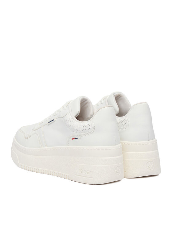 Rieker Sneakersy Rieker M7811-80 Bílá