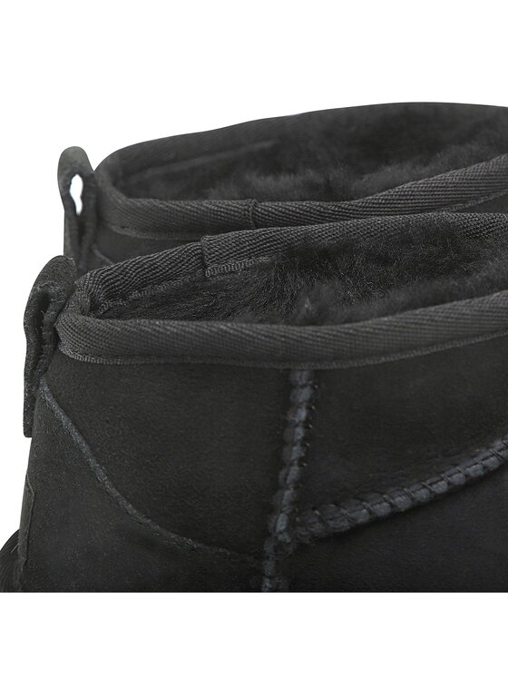 Ugg Śniegowce Ugg Kids' Classic Ultra Mini 1130750K Czarny