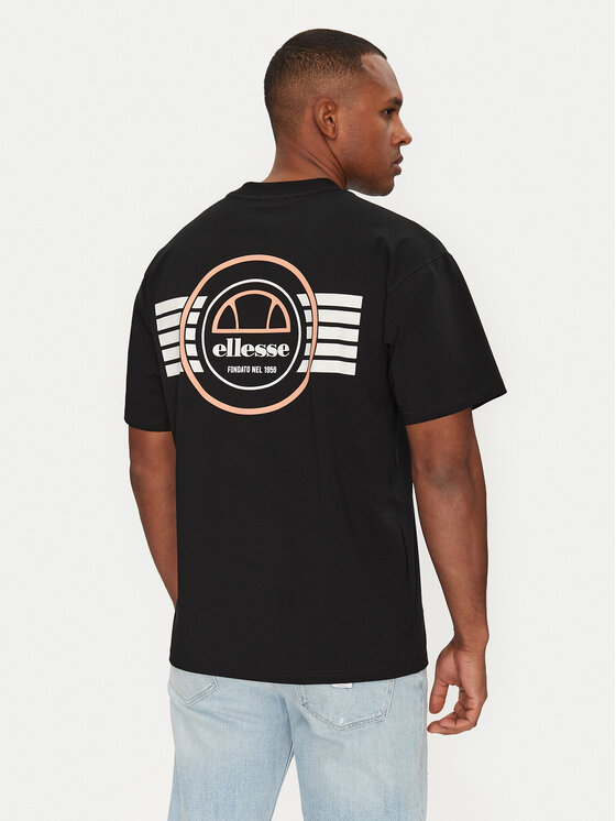 Ellesse Ellesse Marškinėliai Duomo SHZ21889 Juoda Relaxed Fit