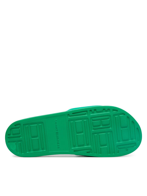 Tommy Hilfiger Чехли Tommy Hilfiger Th Script Pool Slide FW0FW09286 Зелен
