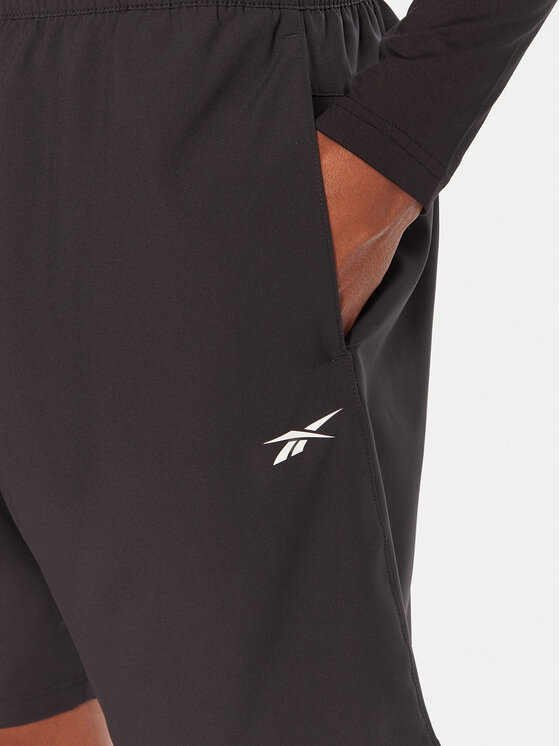 Reebok Reebok Αθλητικό σορτς RK25181CCM Μαύρο Regular Fit