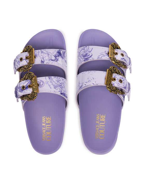 Versace Jeans Couture Шльопанці Versace Jeans Couture 80VA3SM1 ZS366 338 Фіолетовий