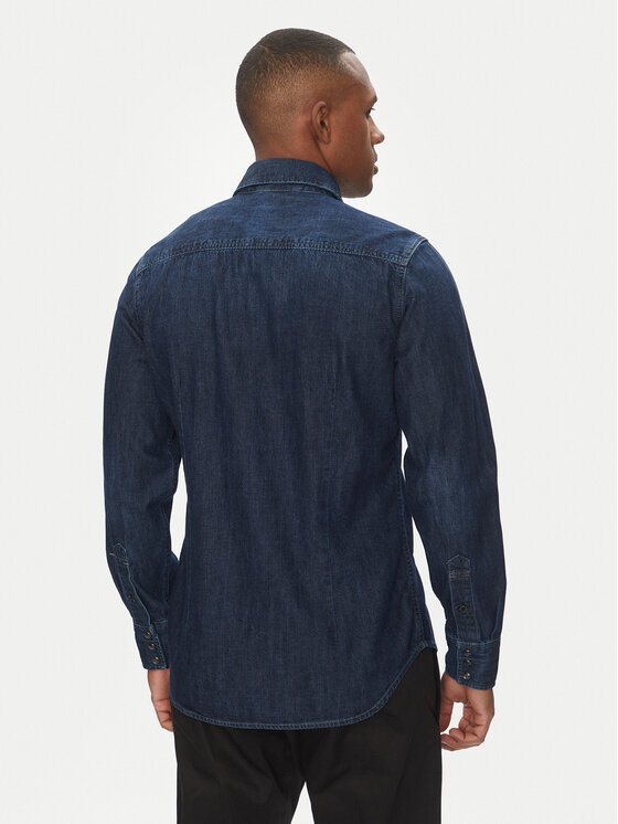 G-STAR G-Star Raw Τζιν πουκάμισο Dakota D23616-D252 Σκούρο μπλε Slim Fit