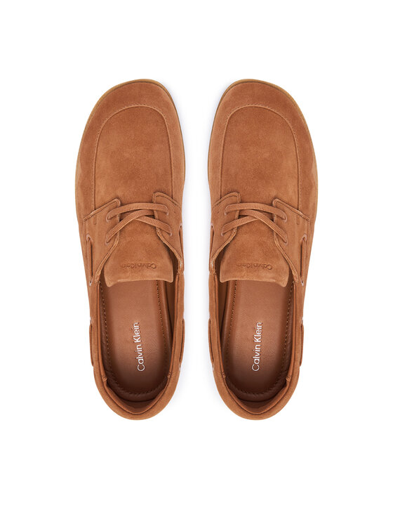 Calvin Klein Обувки Calvin Klein Ess Boatshoe Suede HW0HW03290 Кафяв