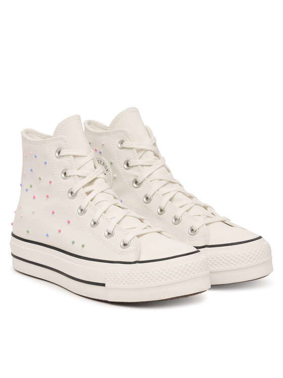 Converse Кеди Converse Chuck Taylor All Star Lift Platform Mini Studs A19140C Écru
