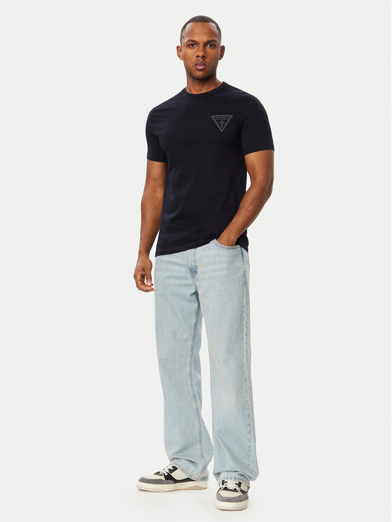 Guess Guess Póló M6BI49 K6186 Sötétkék Slim Fit