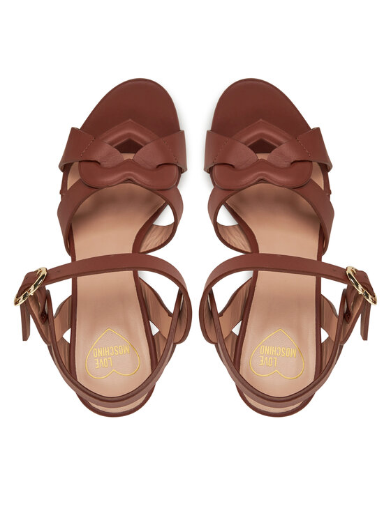 LOVE MOSCHINO Sandały LOVE MOSCHINO JA16069G1MIA0201 Brązowy