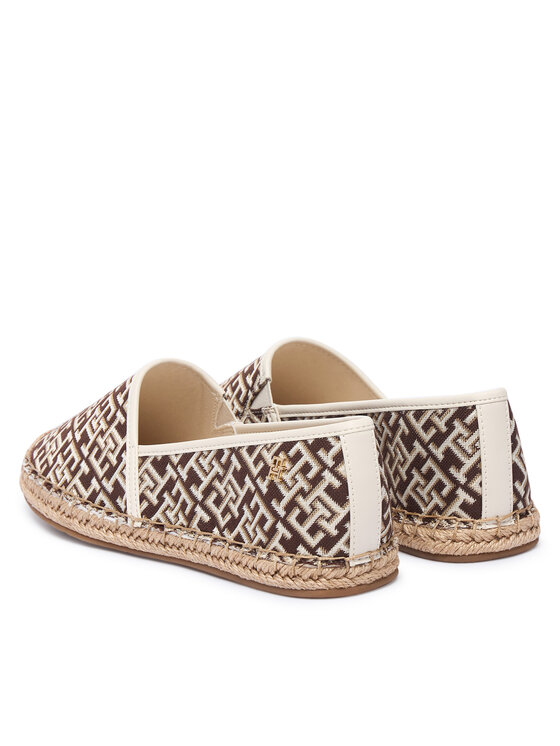 Tommy Hilfiger Espadrilles Tommy Hilfiger Th Monogram Jacquard FW0FW09501 Brūns