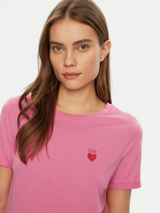 JDY JDY Футболка Kitty 15318845 Рожевий Regular Fit