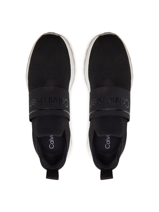 Calvin Klein Сникърси Calvin Klein Runner Slip On He Mesh HW0HW01896 Черен