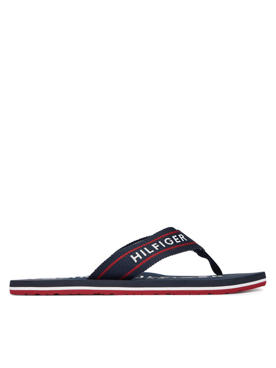Tommy Hilfiger Čības uz pirksta Tommy Hilfiger Sporty Hilfiger Beach Sandal FM0FM05805 Tumši zils