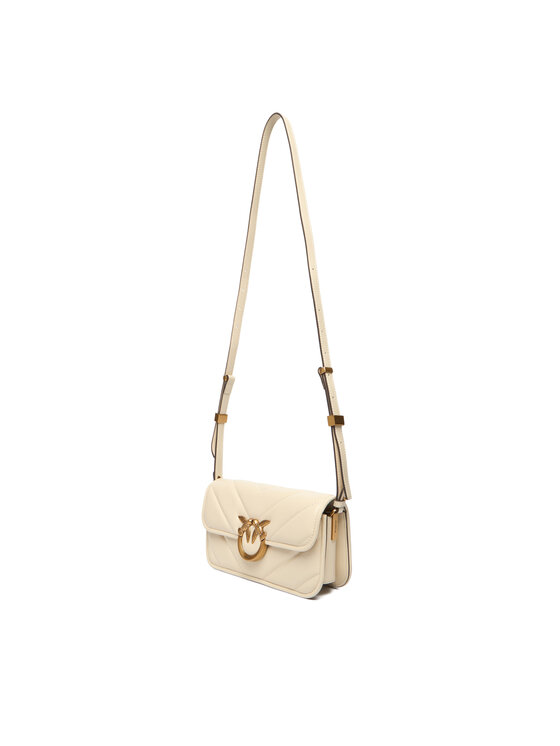 PINKO Kabelka PINKO Love Box Baguette Al 25-26 PLTT 105083 A2W2 Écru