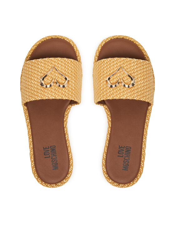 LOVE MOSCHINO Шльопанці LOVE MOSCHINO JA28252G0OJR5107 Бежевий