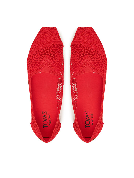 Toms Īsi apavi Toms Alpargata Classic 10021935 Sarkans