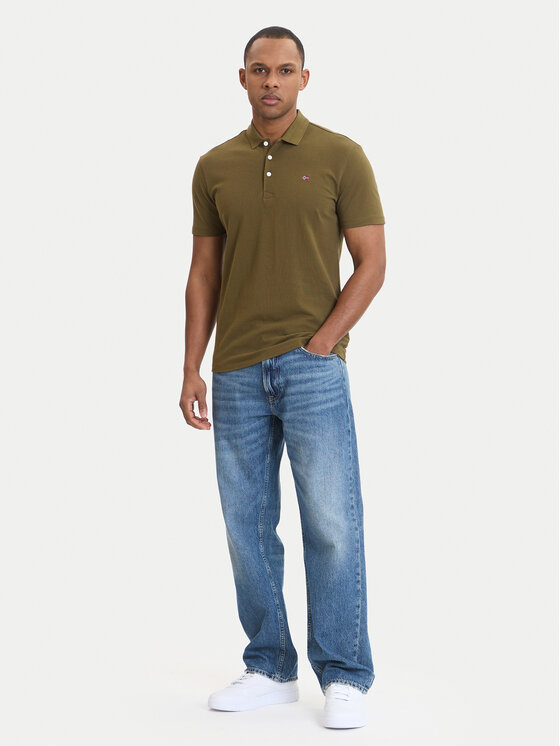 Napapijri Napapijri Polo Ealis NP0A4H8B Verde Regular Fit