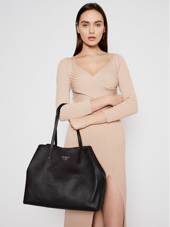 Guess Дамска чанта Guess Vikky Large Tote HWVG69 95240 Черен