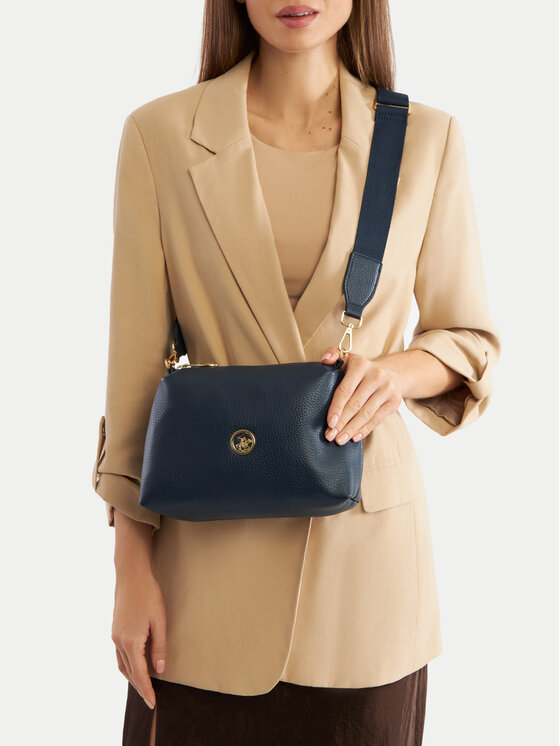 Beverly Hills Polo Club Дамска чанта Beverly Hills Polo Club BHPC-K-033-06 Тъмносин