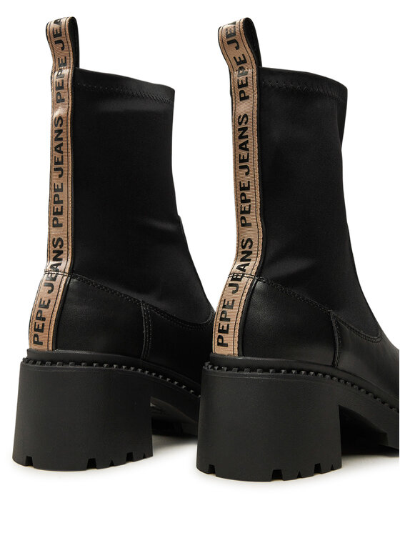 Pepe Jeans Botine Pepe Jeans PLS50549 Negru