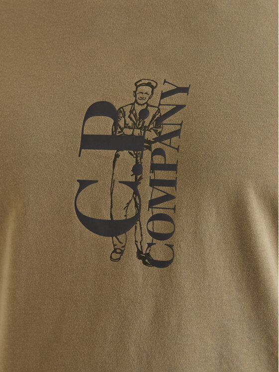 C.P. Company C.P. Company Camiseta 20CMTS084A005100W Verde Regular Fit