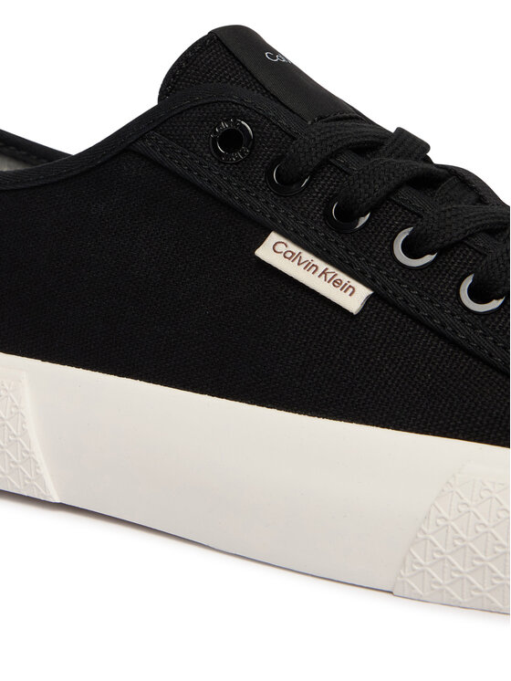 Calvin Klein Kedas Calvin Klein Vulc Low Lace Up Canvas HW0HW02975 Melns