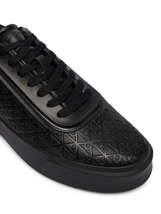 Calvin Klein Sneakers Calvin Klein Beasket Cup Oxf Lup Hf Aop Lth HM0HM02132 Nero