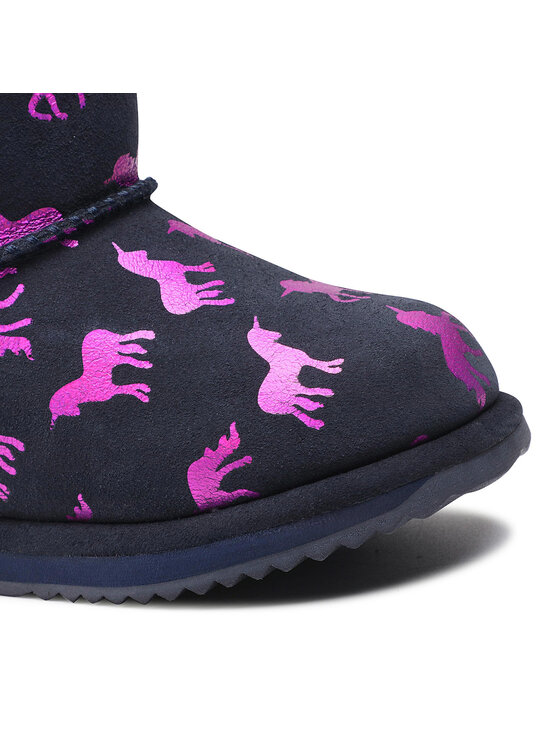 EMU Australia Botas de nieve EMU Australia Rainbow Unicorn Brumby K12373 Negro