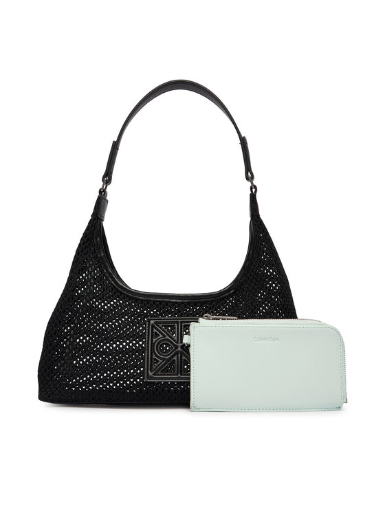 Calvin Klein Bolso Calvin Klein Emblem Mesh Shoulder Bag LV04F3381G Negro