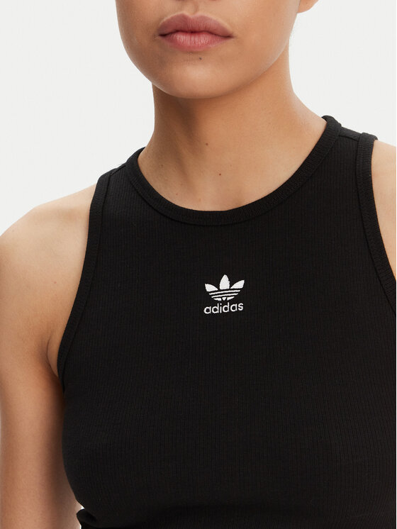 adidas adidas Топ Essentials IW5736 Чорний Slim Fit