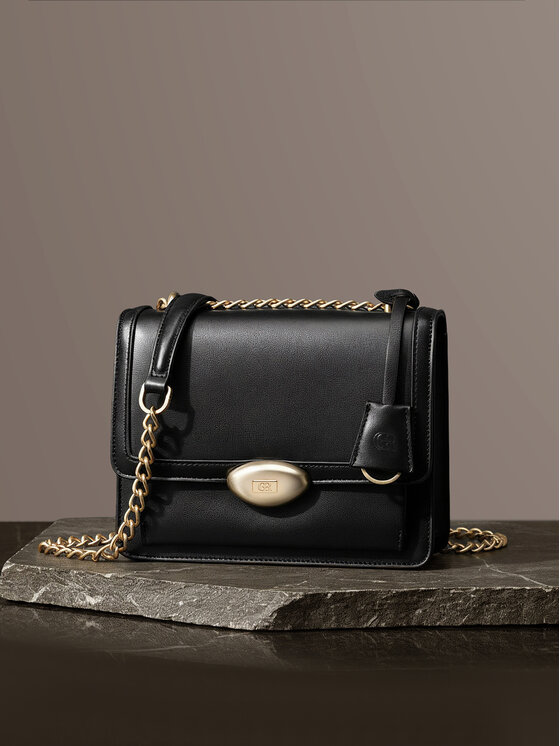 GINO ROSSI Kabelka Gino Rossi CEO-PEARLA-KQ43 Čierna