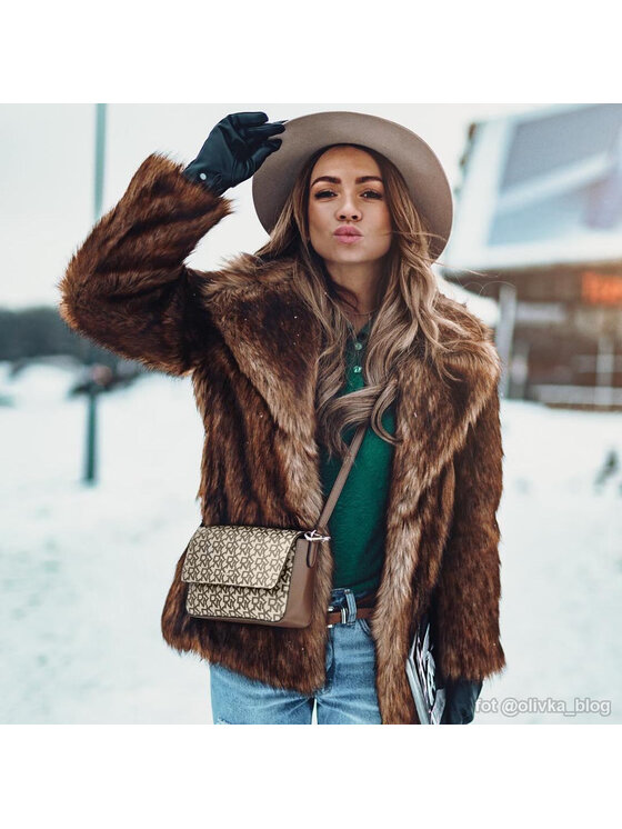 DKNY Дамска чанта DKNY Bryant Md Flap Cbody R82EJ467 Кафяв