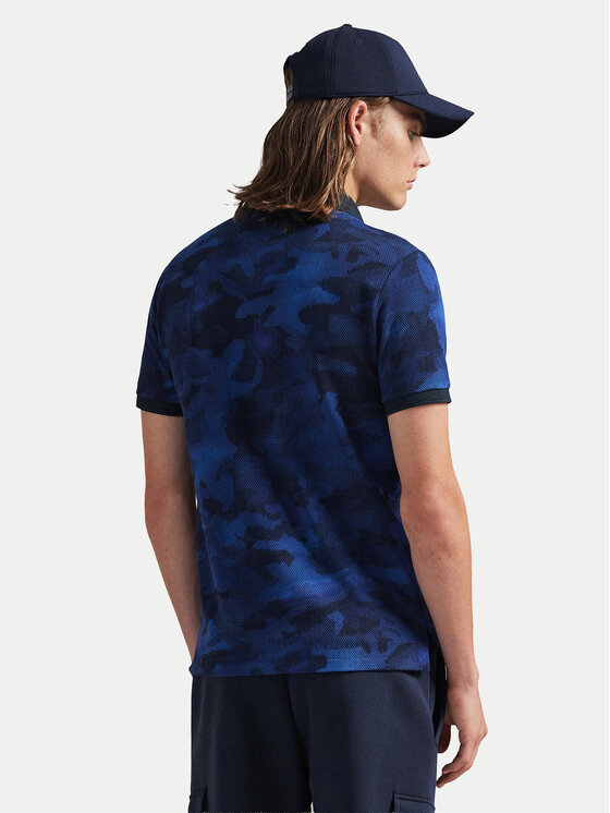 Polo Ralph Lauren Polo Ralph Lauren Поло 710P04010001 Cиній Custom Slim Fit