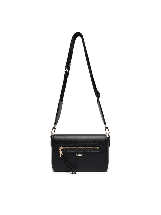 DKNY Ročna torba DKNY Bryant Ave Md Flap C R42E3E21 Črna