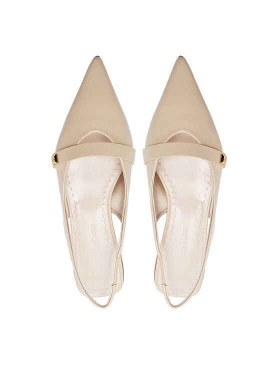 Max Mara Baleríny Max Mara Mmspring 2414521111600 Béžová