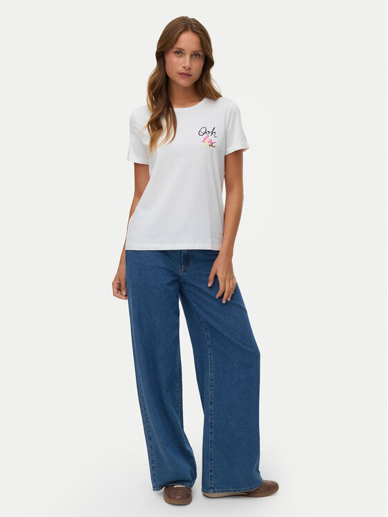 Vero Moda Vero Moda Camiseta Ikami 10340181 Blanco Regular Fit