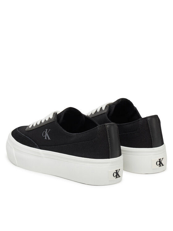 Calvin Klein Jeans Zapatillas Calvin Klein Jeans Vulc Flatform Low Cv Mix Mg YW0YW01770 Negro