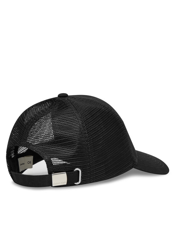 Calvin Klein Baseball sapka Calvin Klein Monologo Woven Patch Trucker LV04D5099G Fekete