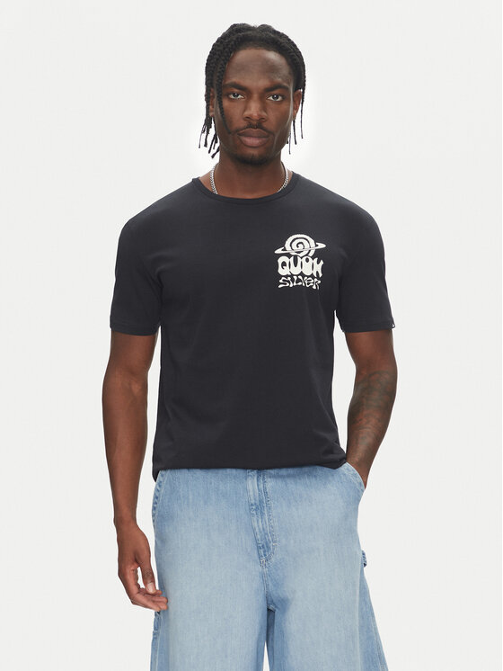 Quiksilver Quiksilver Футболка Ev Cosmic Vibrations Ss EQYZT08053 Чорний Regular Fit