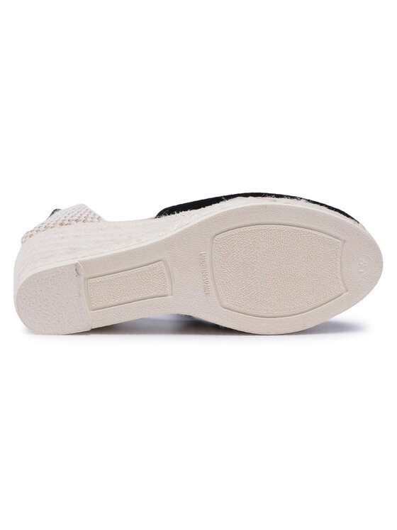 Manebi Espadrilky Manebi Low Wedge Valenciana K 1.0 WL Černá
