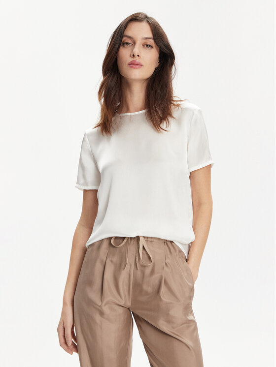 Marella Marella T-shirt Hobby 2413111161 Bijela Regular Fit