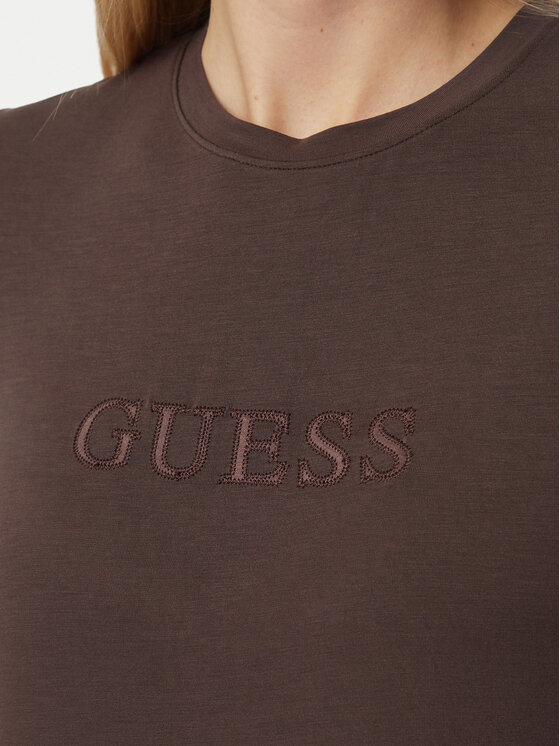 Guess Guess Marškinėliai O6GI00 KBF92 Ruda Regular Fit