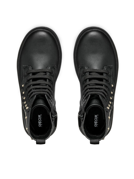 Geox Polokozačky Geox Eclair J469QA 000BC C9999 S Černá