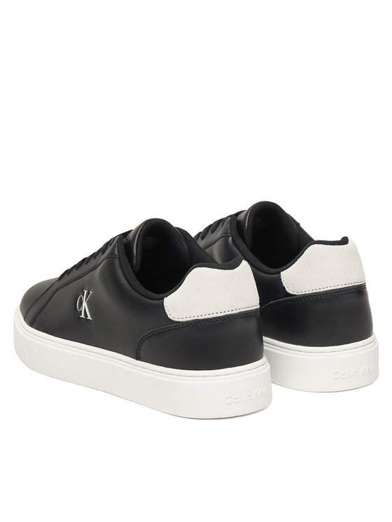 Calvin Klein Laisvalaikio batai Calvin Klein Classic Cupsole Laceup Lth YM0YM01435 Juoda