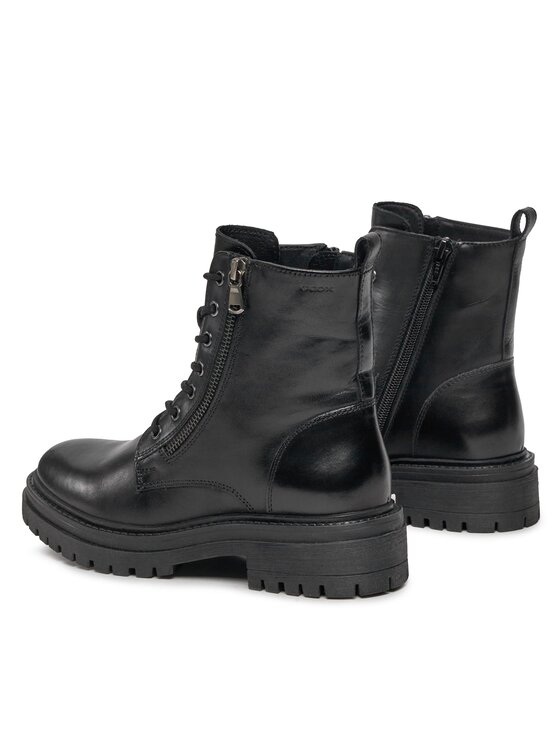 Geox Trapper stila apavi Geox D Iridea F D16HRF 00043 C9999 Melns