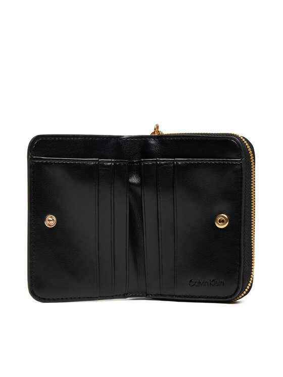 Calvin Klein Portafoglio Calvin Klein Ck Medium Flap Zip Around LV04F1075G Nero