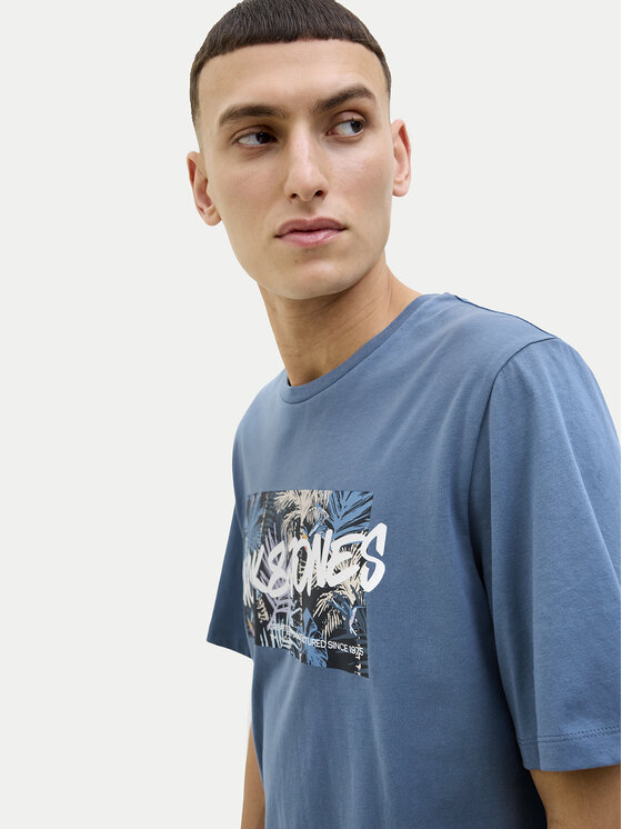 Jack & Jones Jack & Jones Футболка Hawaii 12269324 Голубий Standard Fit