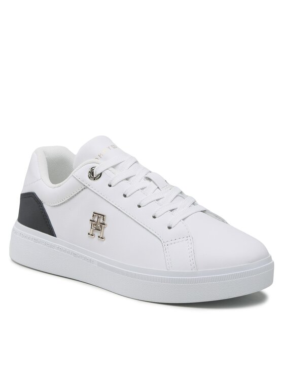 Tommy Hilfiger Sneakersy Tommy Hilfiger Th Court Sneaker FW0FW06854 Bílá