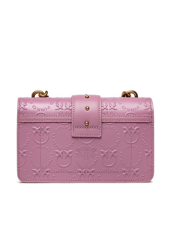 PINKO Soma Pinko Love Mini Icon New Monogram AI 22-23 PLTT 1P22VM A042 Rozā