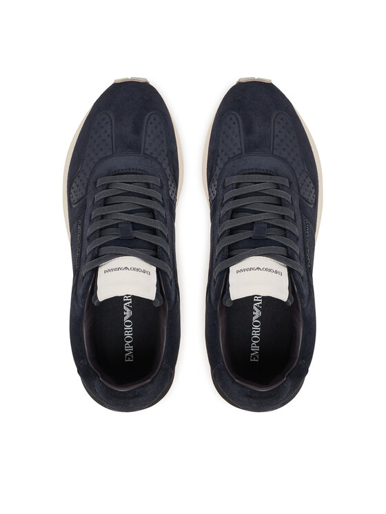 Emporio Armani Sneakersy Emporio Armani EM003740 AF19728 ZB005 Granatowy